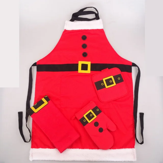 Christmas Apron Santa belt apron kitchen apron/Waiter apron/BBQ apron/printing apron/kitchen apron