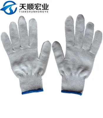 String Knit cotton gloves