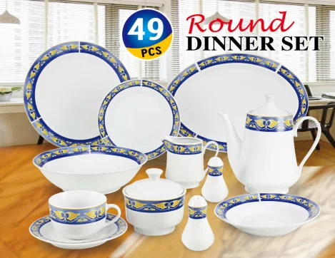 49pcs porcelain dinner set