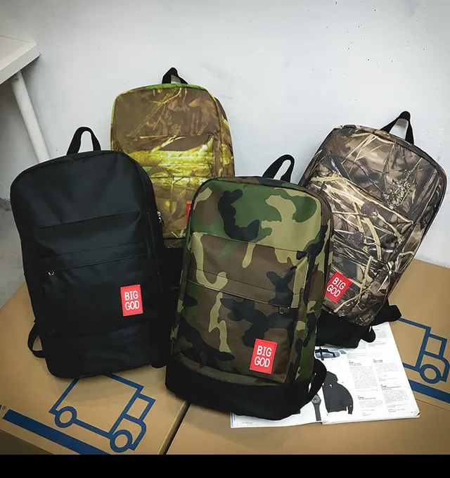 Fashion Trendy Camouflage Convenient Daily Leisure Men Women Backpack School Bag Backpack