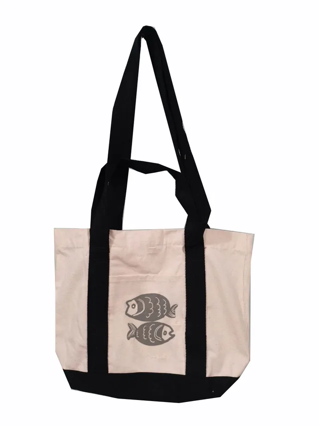 100% cotton tote canvas bag with printing