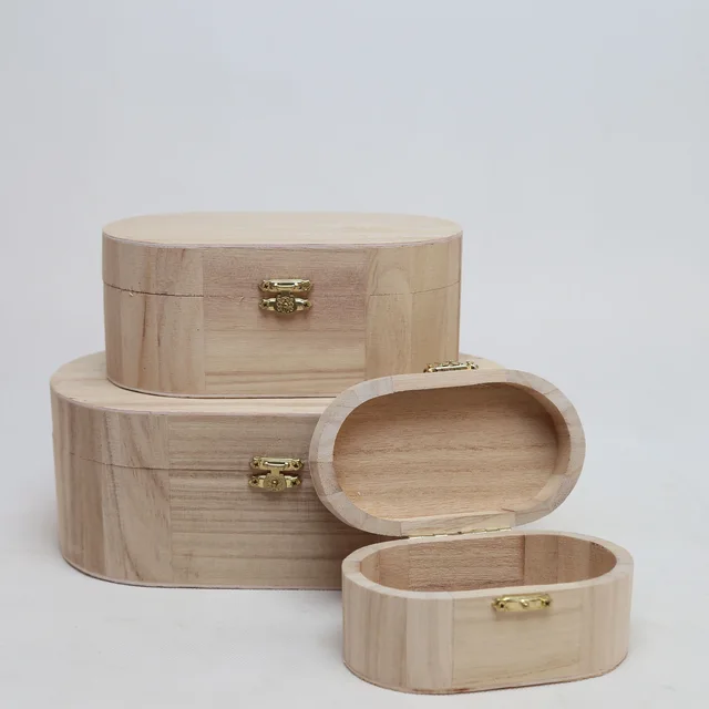 Wooden packing box storage box jewelry box