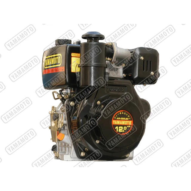 YAMAMOTO_186FA_Air Cooled Diesel Engine_Hand Start,Spline Key,Oil Bath Air Filter