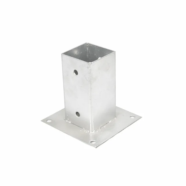 IRON CRAFT NO DIG CE approve steel fence support concrete ground plate bolt down anchor 150mm