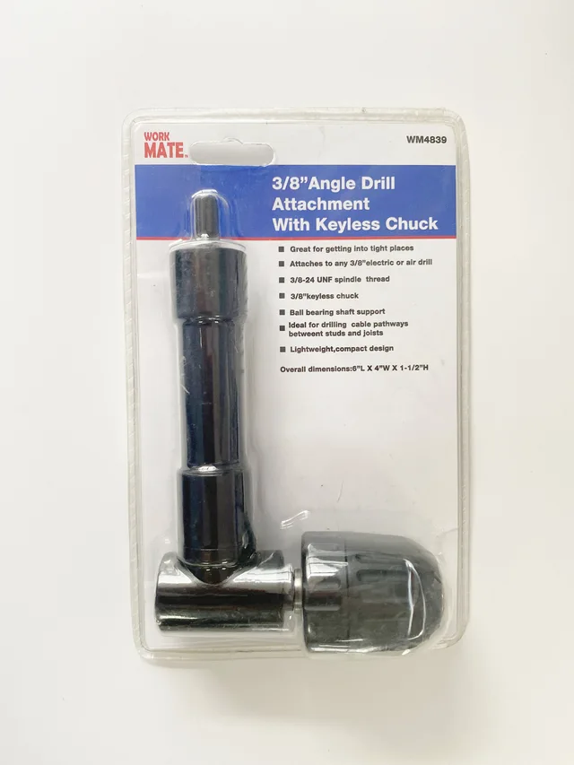 3/8”angle Drill Attachment With Keyless Chuck