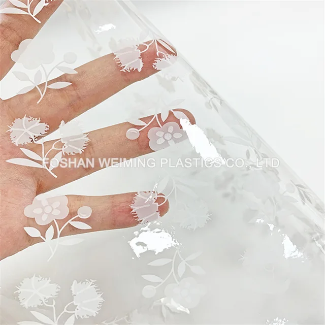 Transparent PVC Table Cloth With Printing