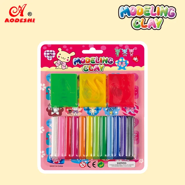 12 Colors Modeling Clay（+3 Tools）