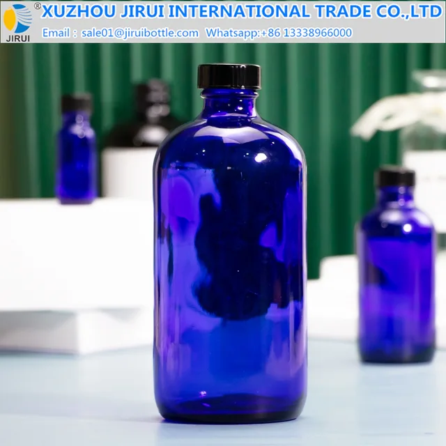 Blue Boston Bottle 15ml 30ml 60ml 120ml 250ml 500ml