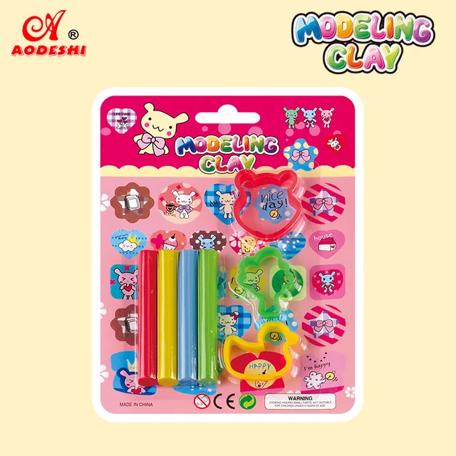 4 Colors Modeling Clay（+3 Tools）