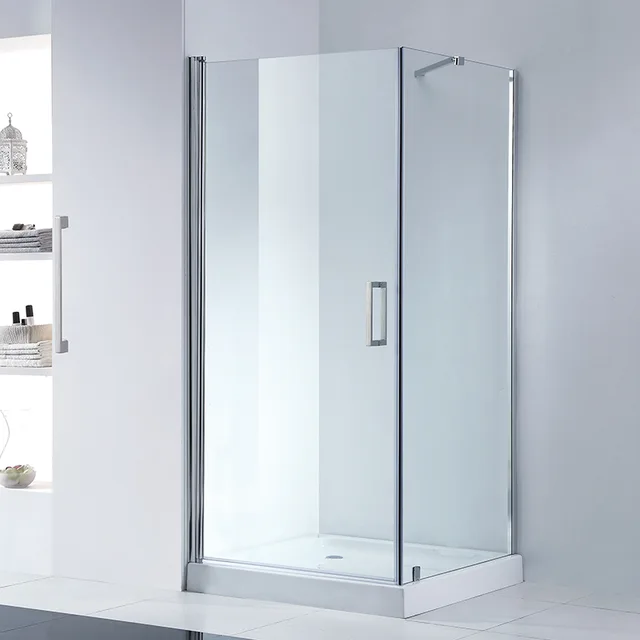 Outward and inward shower screen
