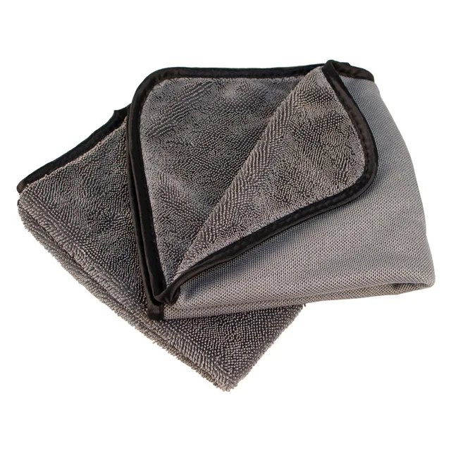 Ultra Absorbent Polyester Super Fast Drying Microfiber Twisted Car Cleaning Towel