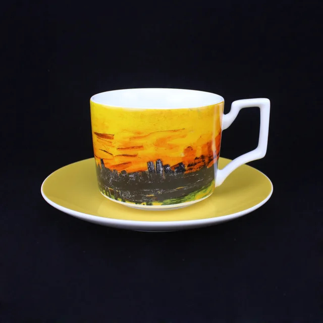 230ml New Bone China Coffee Cup and Saucer