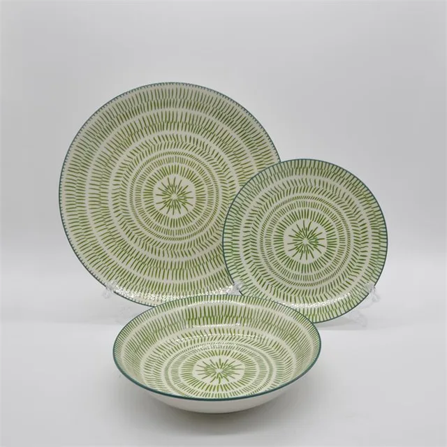 Pad printing porcelain dinnerware set