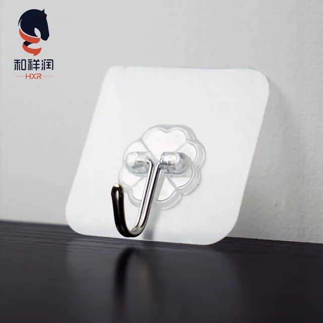 Strong self-adhesive transparent hook