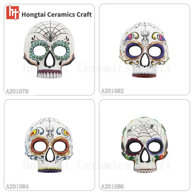 Day of the Dead Mask with Flower DOD Skull mask 1078-1082-108-1086