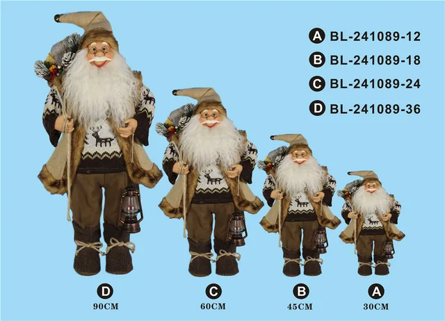 30cm/45cm/60cm/90cm height set of Santa Clause