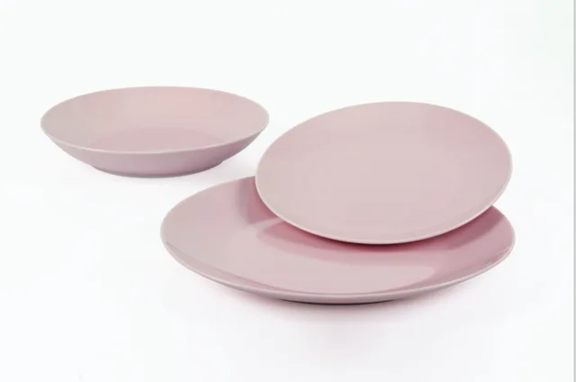 Color glaze dinner set