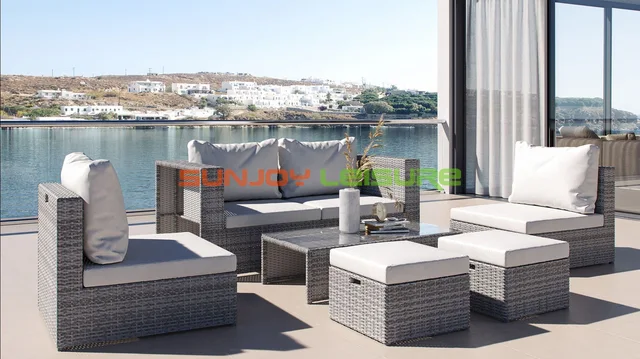 6pcs rattan sofa set