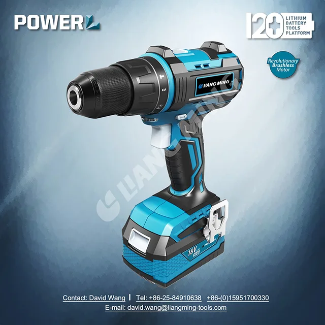 18V brushless lithium battery cordless hammer drill