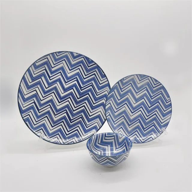 2020 Pad Printing 12 pcs ceramic tableware set