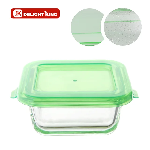 Glass food container