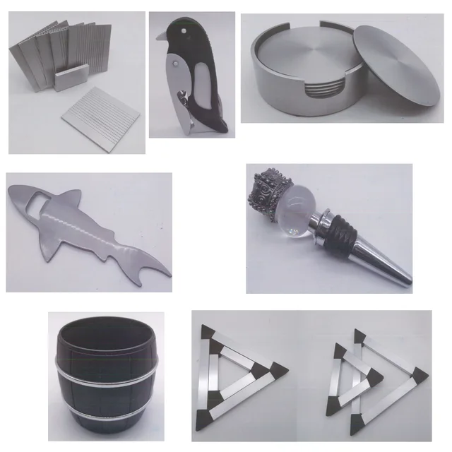 Coaster/Cup Mat/Dish Mat/Bowl Mat/Dinnerware Mat/Corkscrew/Bottle Opener/Plugger/Beer Cooler