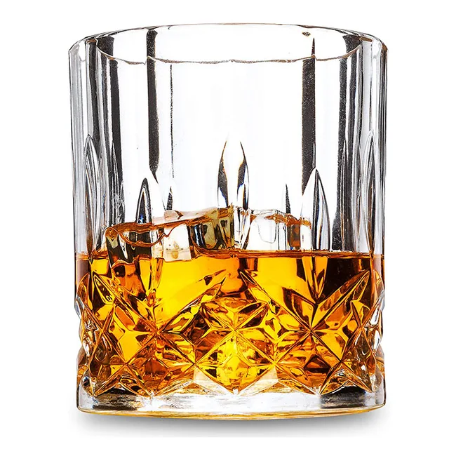 Lead free high quality clear whisky glass