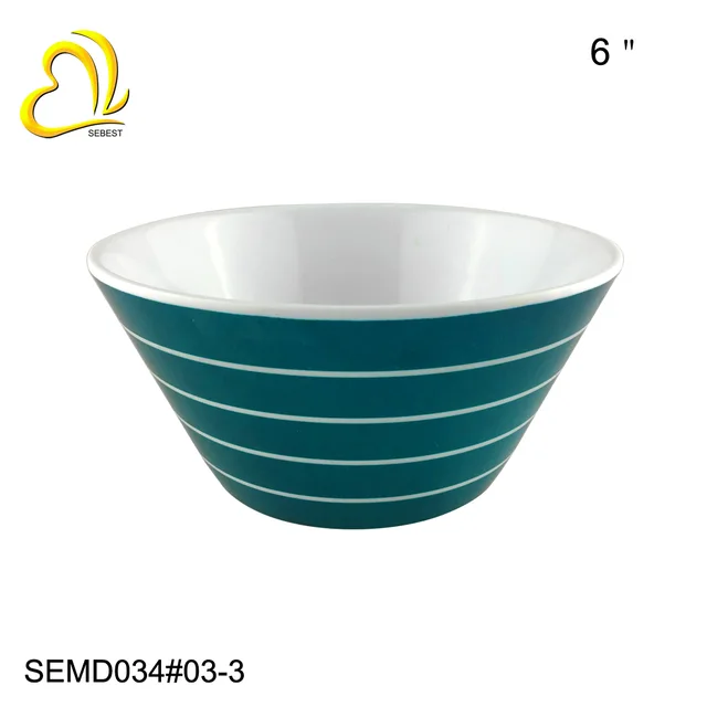 SEBEST- green melamine bowl