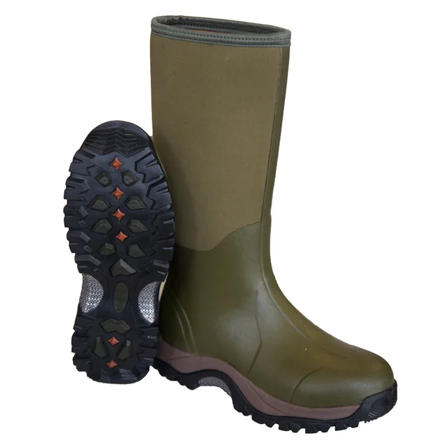 Men's Waterproof Hunting Farming Rubber Neoprene Boots