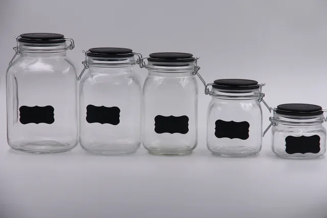 500ML/750ML/1000ML/1500ML/2000MLglass canister storage jar