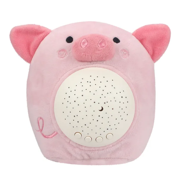 Konig Kids*Soothing Cuddle Projector Plush Toy,Piggy with Music N Light