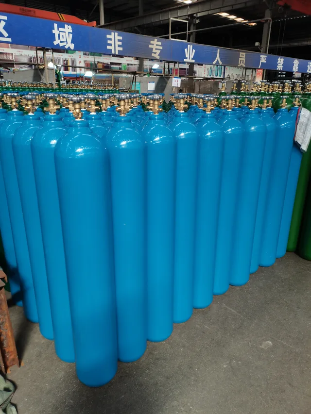 50L150bar 6.0mm Seamless Steel Industrial and Medical Oxygen Gas Cylinder