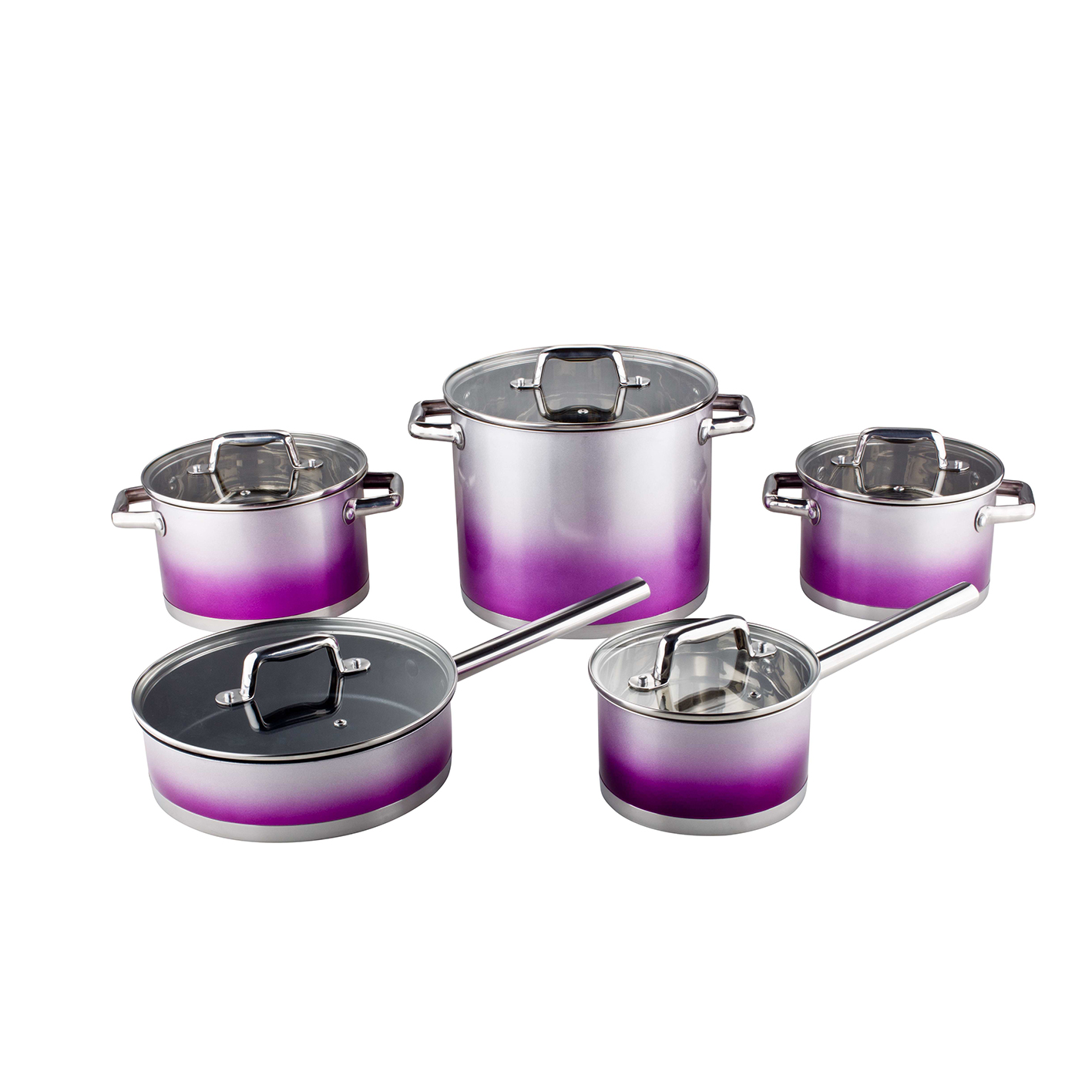 Surgical Stainless Steel Cookware Frying Pan Cookware Set Cooking Pot and Pans Kithcenware