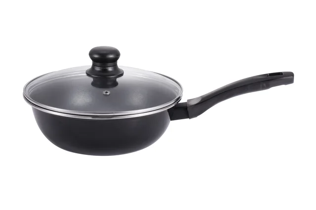 26cm Enamel Nonstick deep fry pan with lid