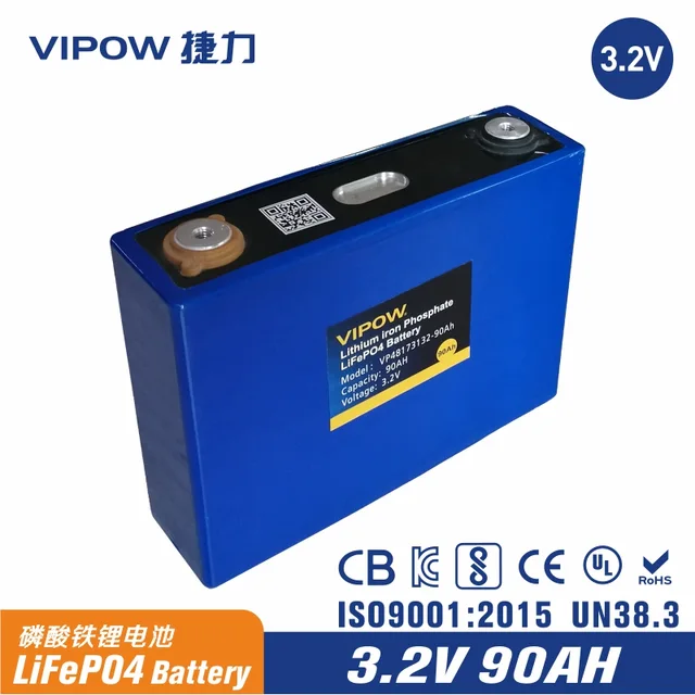Prismatic LiFePO4 Battery cells rechargeable lithium battery 3.2V 90AH