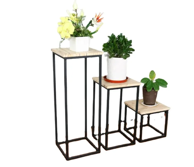 Flower stand side table coffee table