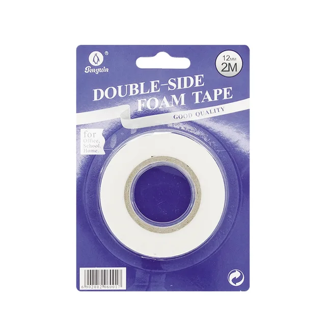 EVA Foam Double sided Tape for sealing handwork in school office home with 12mmx2m (BL-001)