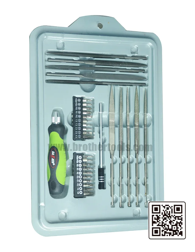 32pcs needle file and screwdriver set,bits set,screwdriver set,diamond needle file set.