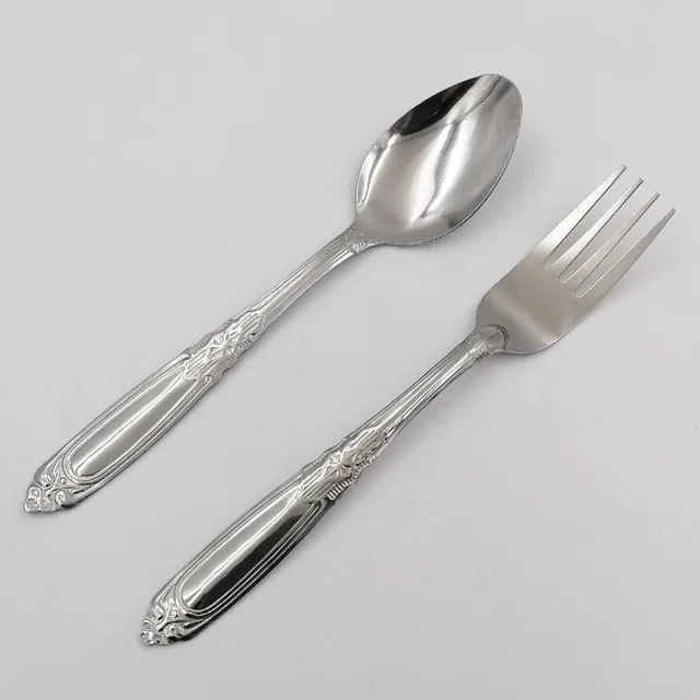 SS268 Machine Polish Stainlss Steel Fork And Spoon