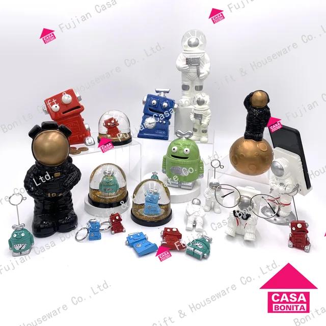 Polyresin Astronauts & Robots Money Bank, Coin Box Saving Bank,piggy Bank, Best Seller New Arrivals, Waterball, Keychain, Magnet