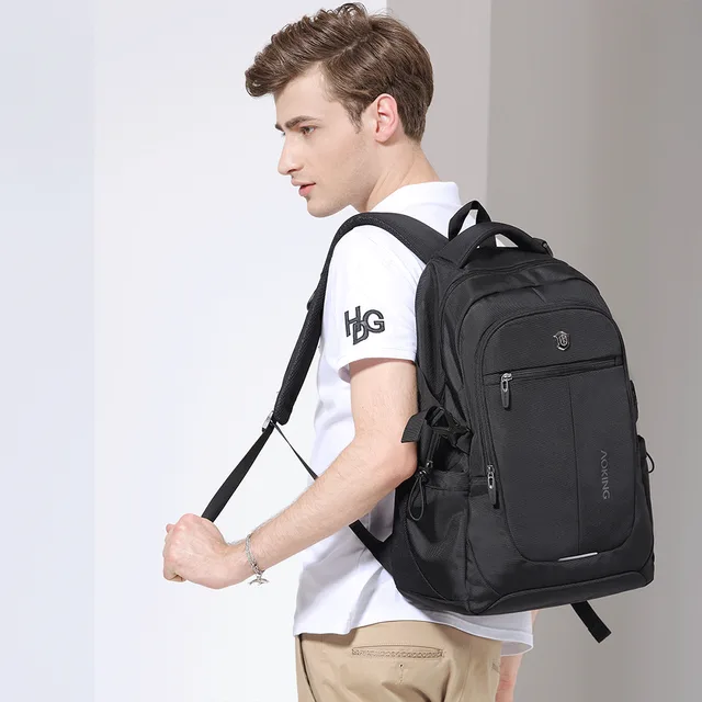 Aoking ODM Large Capacity Breathable Laptop Backpack with Headphone Port