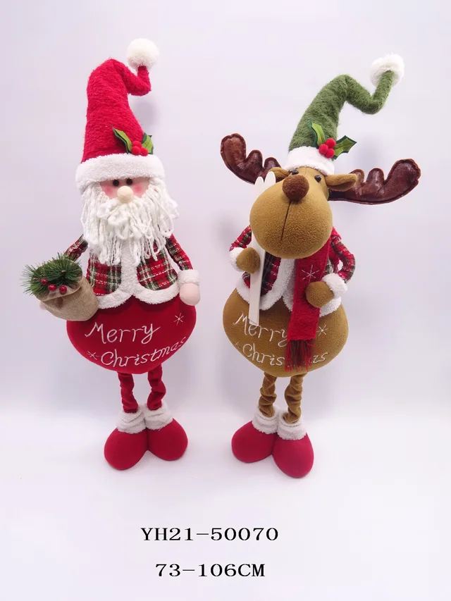 000000 Christmas Decoration：73/106CM Standing Christmas Santa/Reindeer