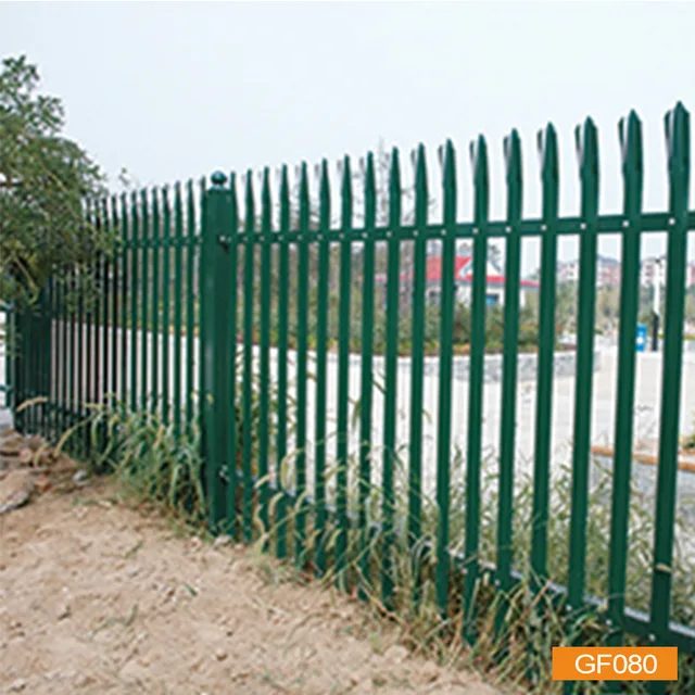 Different types Sections Palisade fence for industry and commecial place