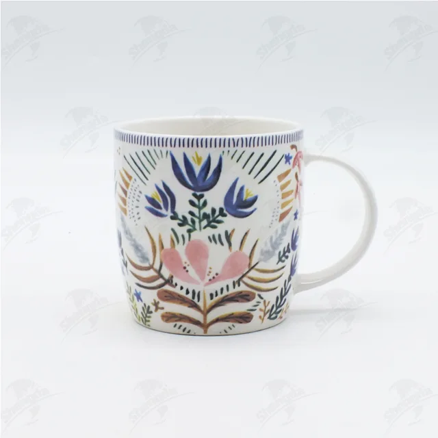 Dream Mug With Flower & Bird Design