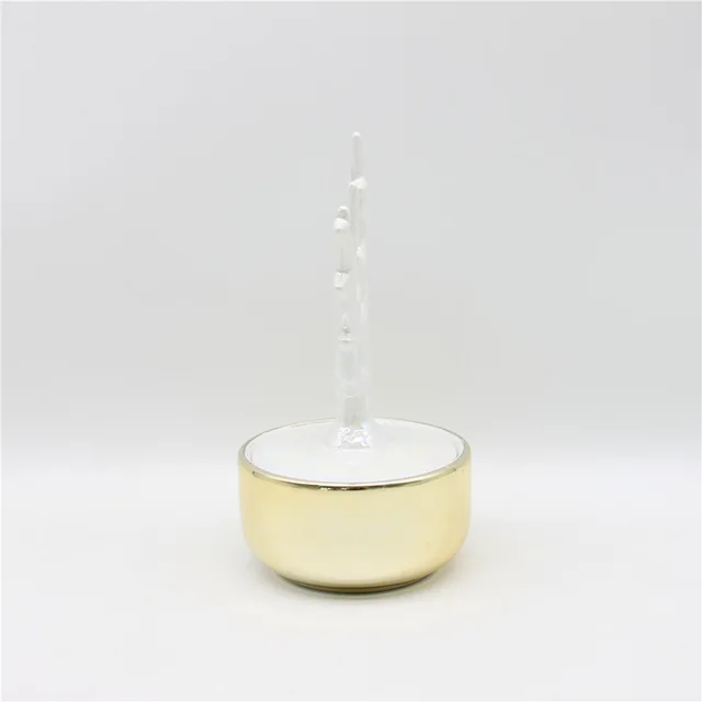 Electroplated ceramic jewelry box, multi-branch decorative jewelry box