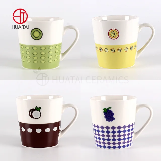 Ceramic mug Lovely fruit patterned ceramic mug set