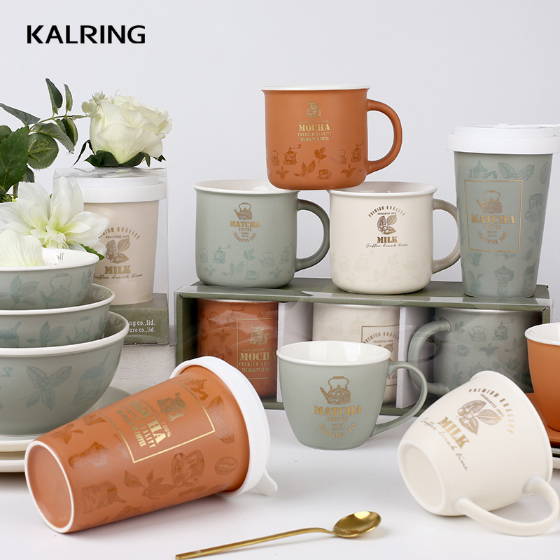 Coffee sets with travelling mug with bowl with mug for mocha coffee