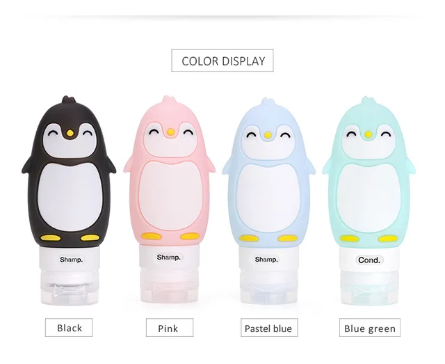 Hot Travel Bottles Sets Silicone Squeeze Refillable Containers Tubes For Liquid Toiletries
