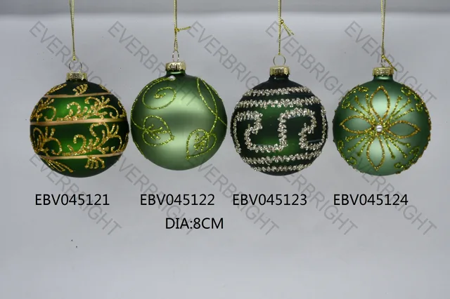 Christmas glass ornament