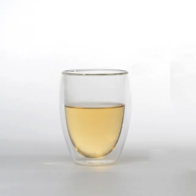 Double-deck glass cup